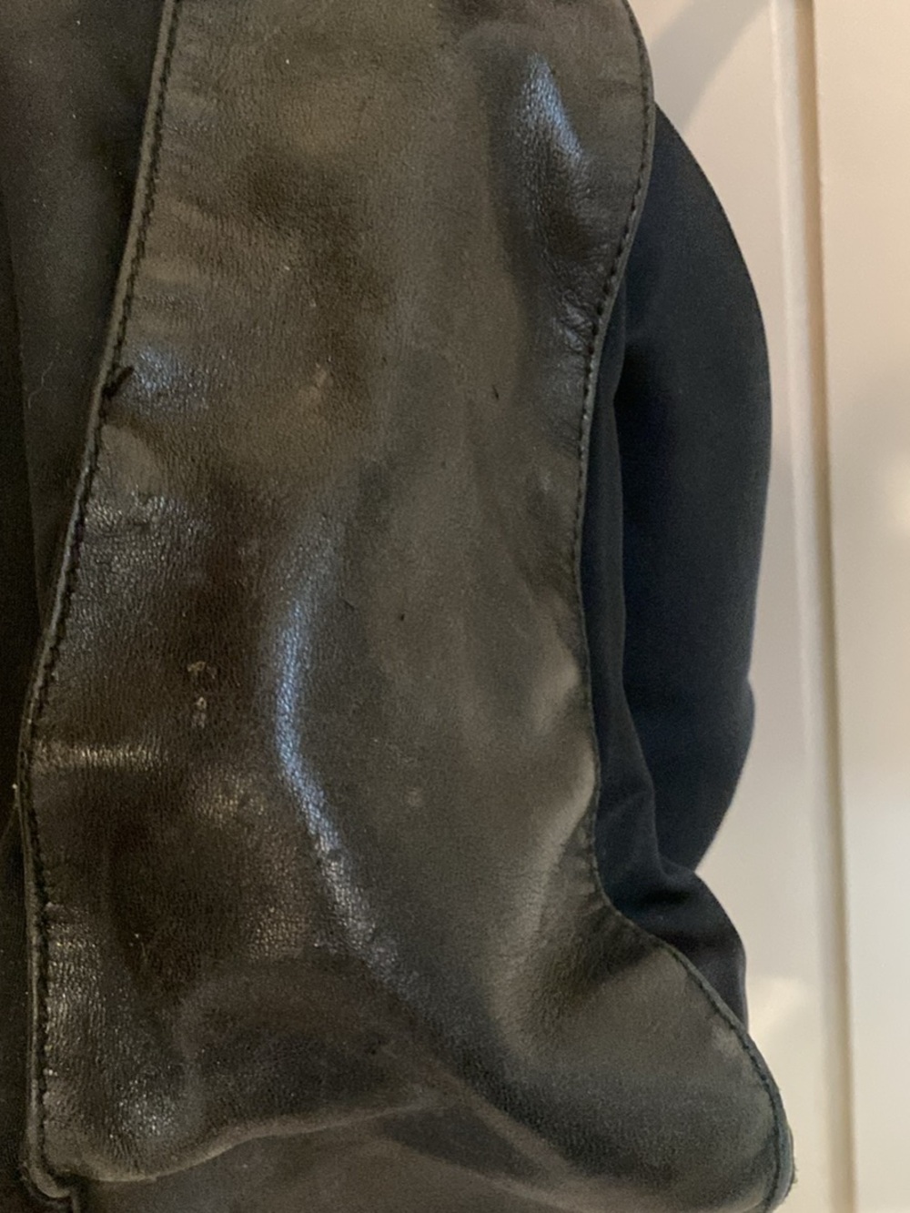 Prada Black Nylon Messenger Bag with Leather Trim - Picture 4 of 6